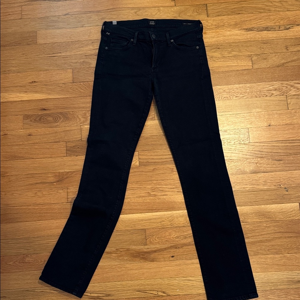 Citizens of humanity Ava Black Straight-Leg Jeans/ size 28